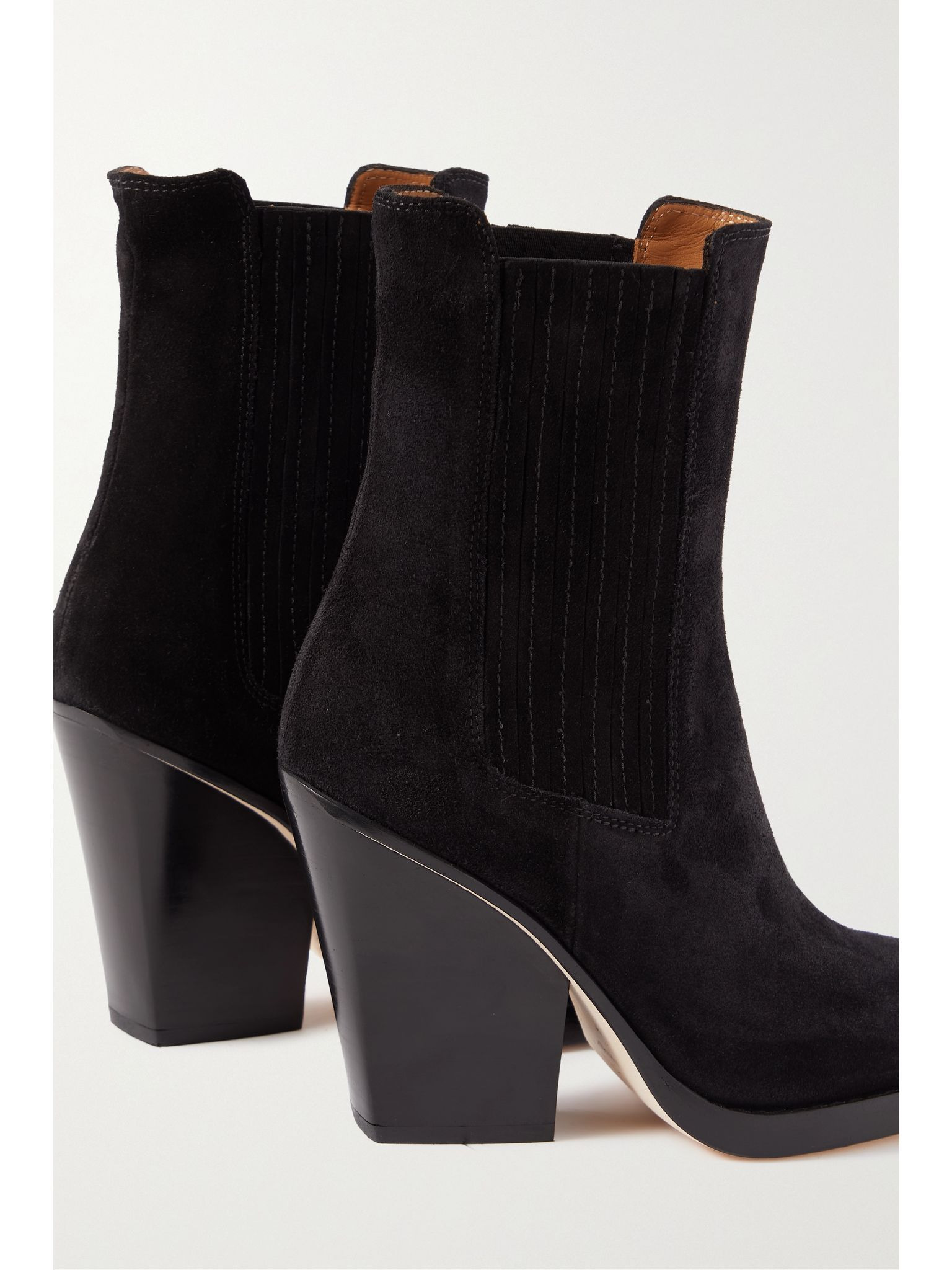 Dallas suede ankle boots Black - 4