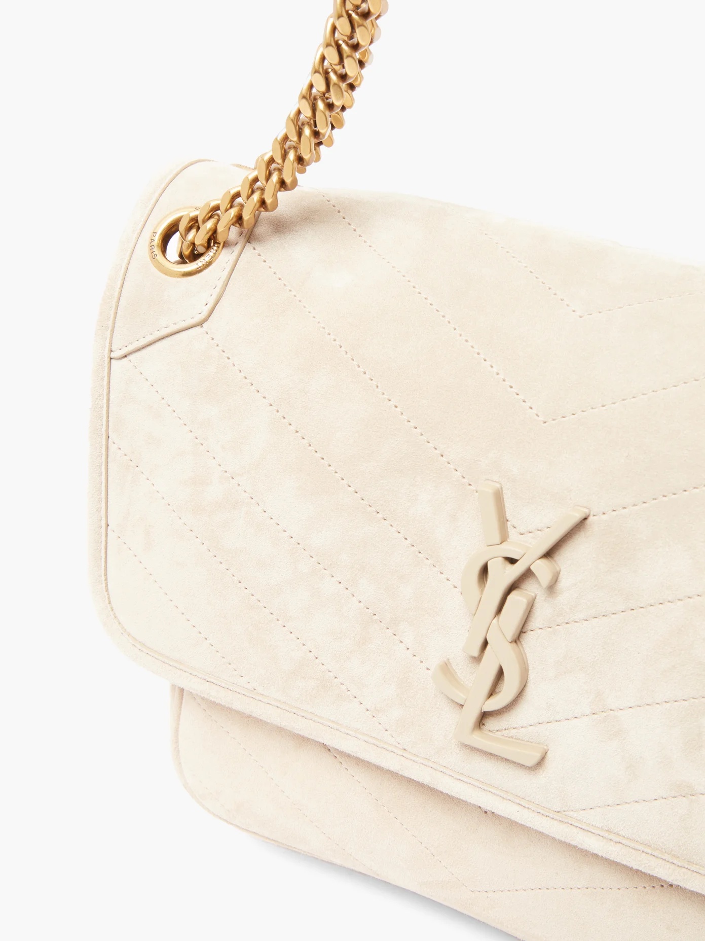 Niki medium YSL-logo quilted-suede shoulder bag - 6