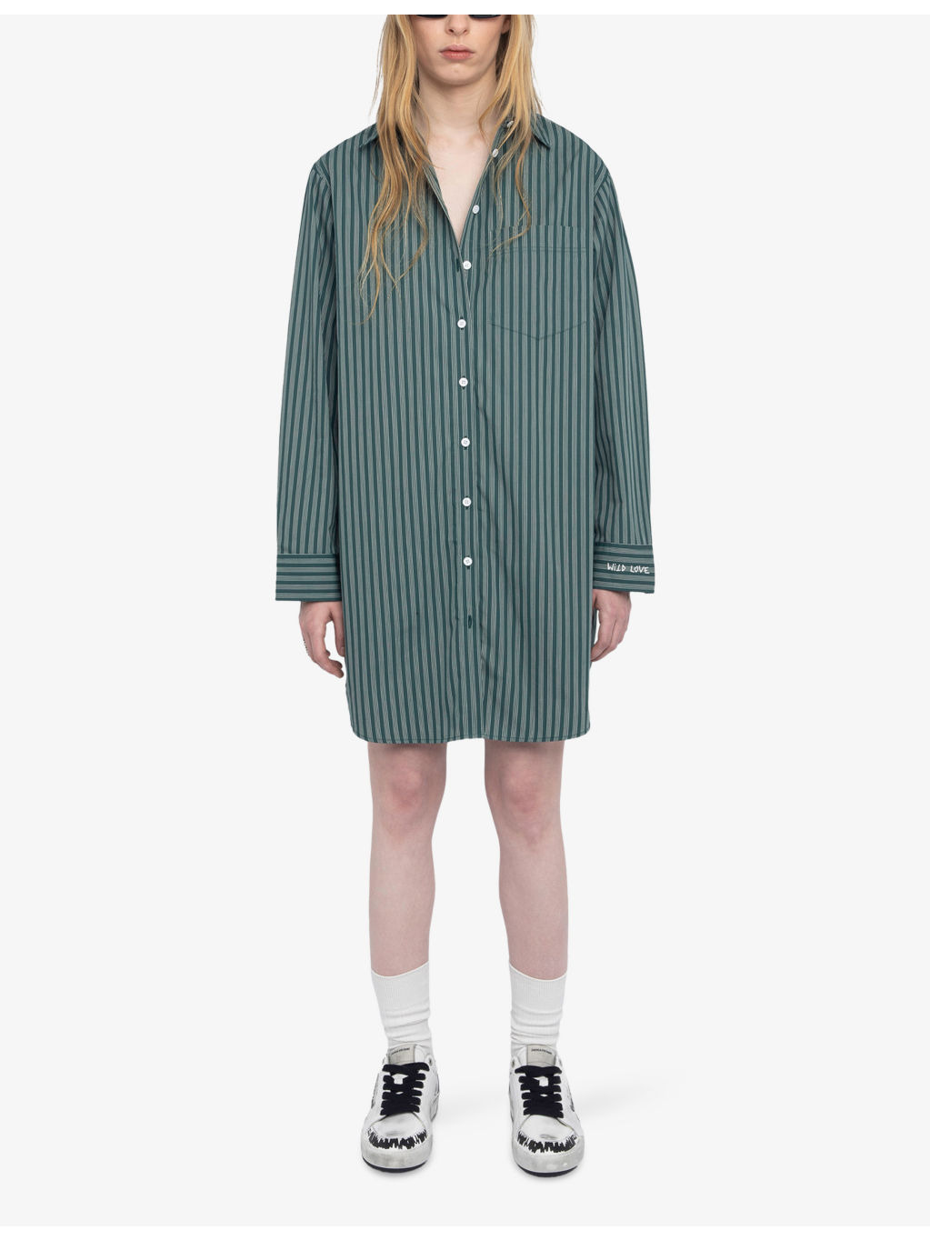Rorning Striped Cotton-Poplin Mini Dress - 2