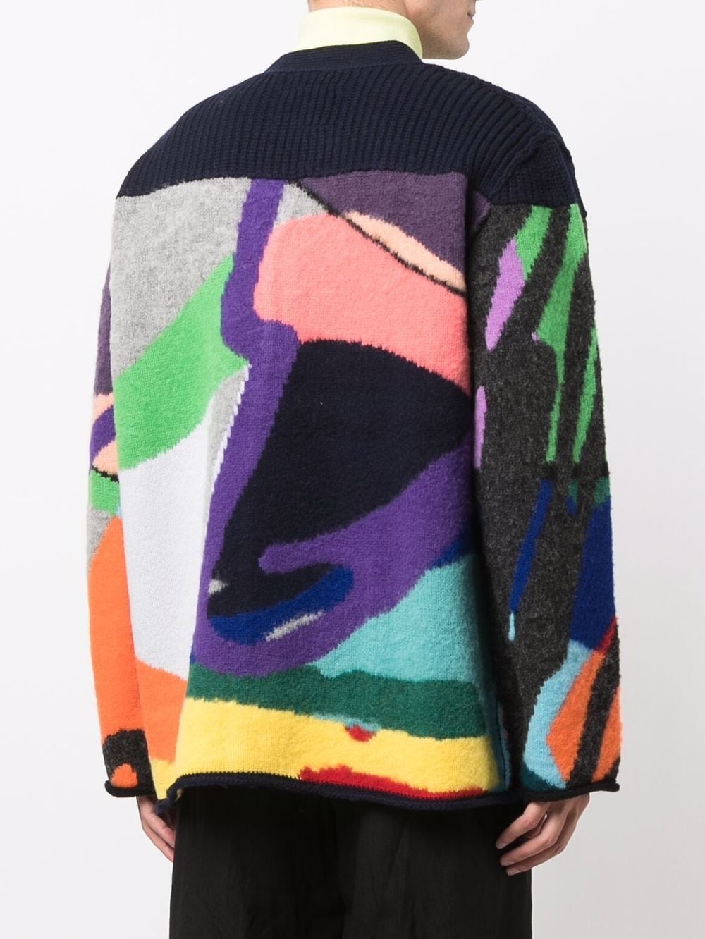 x Kaws jacquard-knit cardigan - 4