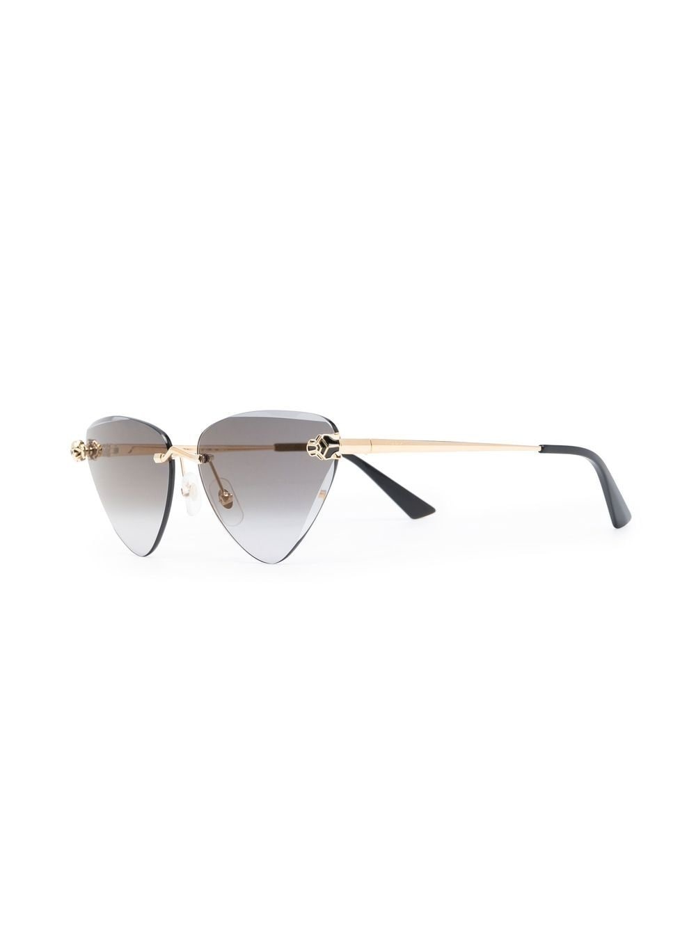panther-plaque cat-eye sunglasses - 2