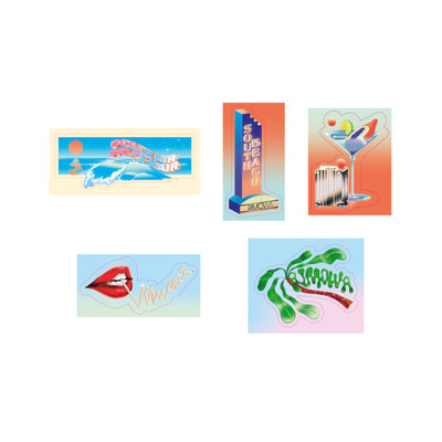 RIMOWA Customization - Stickers Set Miami Summer Sticker Set outlook