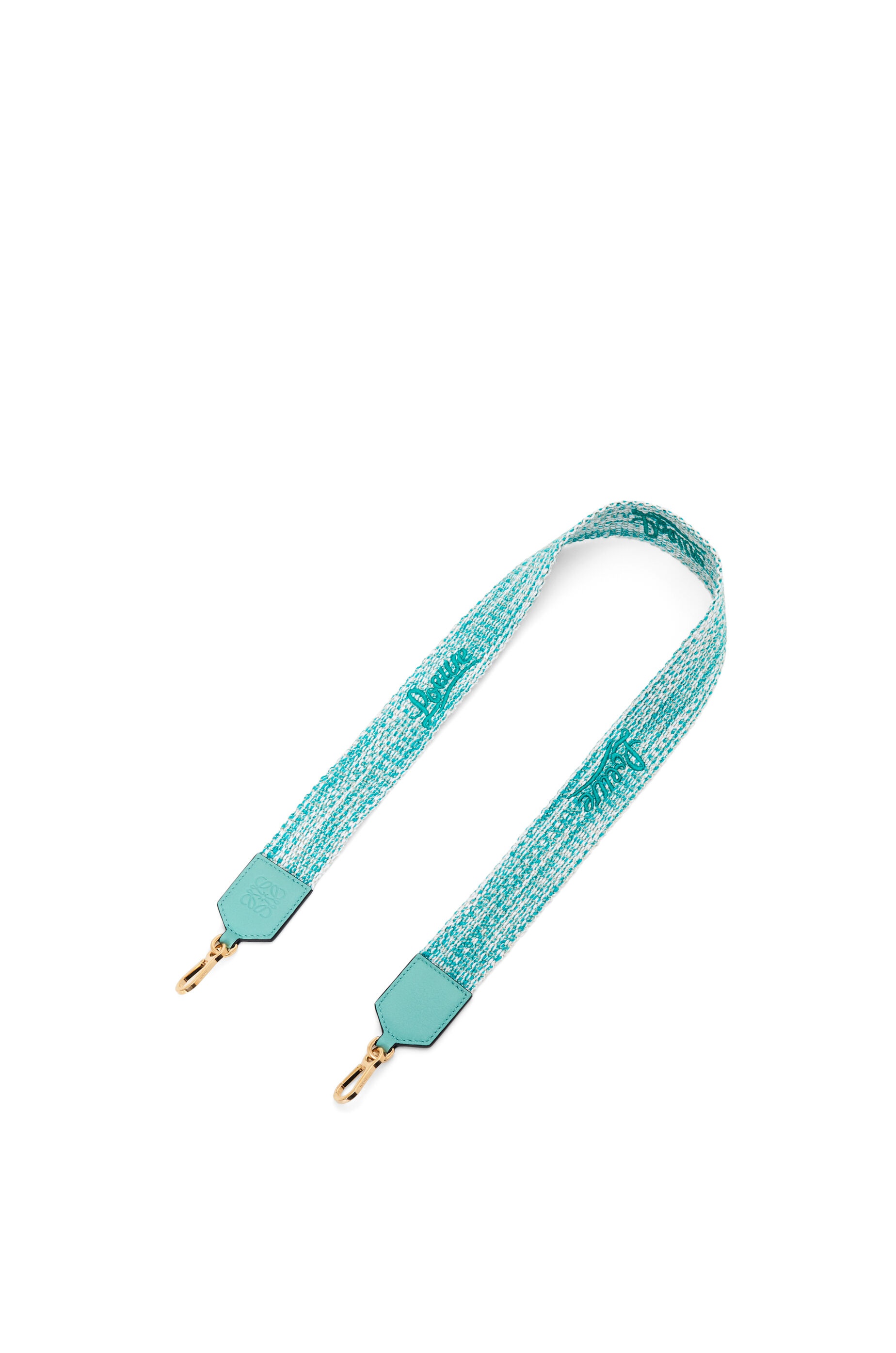 Melange strap in cotton and calfskin - 1