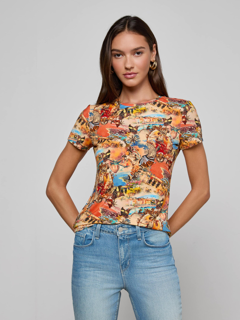 L'AGENCE Ressi Fitted Tee outlook