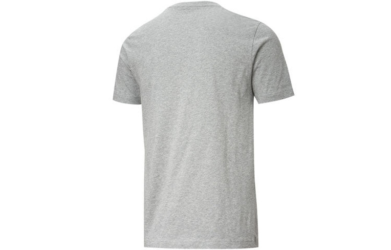 PUMA PUMA Chest Large Logo Printed Short Sleeve T-Shirt 'Grey' 581903-03 outlook