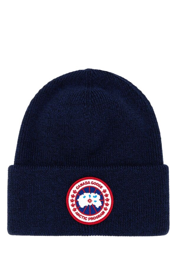 Blue wool beanie hat - 1