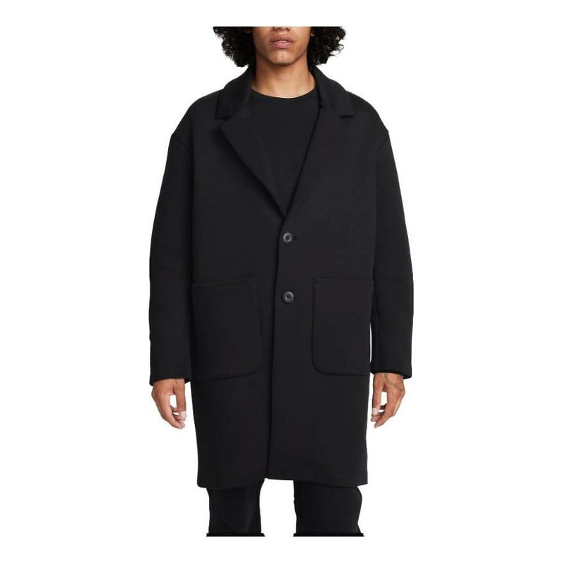 Nike Sportswear Tech Fleece Reimagined Loose Fit Trench Coat 'Black' FN0602-010 - 1