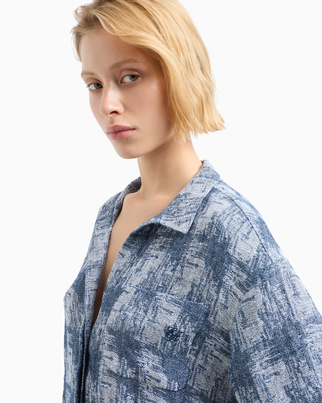 CHECK LINEN GAUZE SHIRT - 5