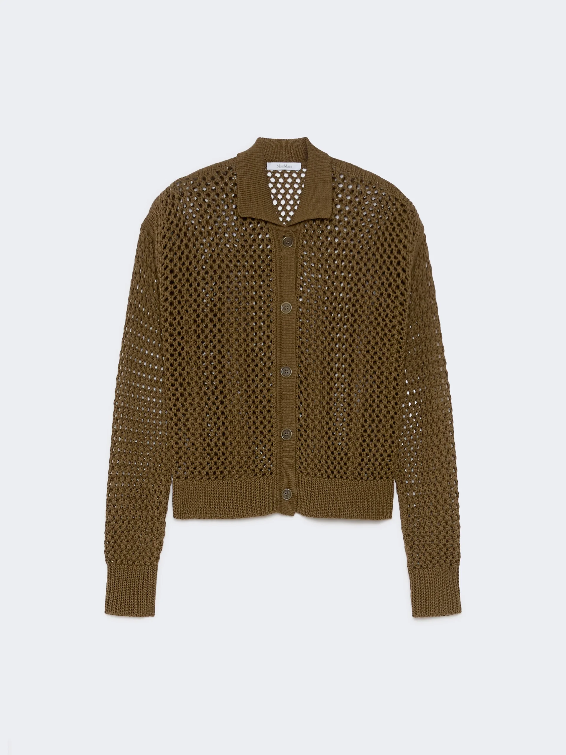 FILM Cotton cordonnet cardigan - KAKI - 1