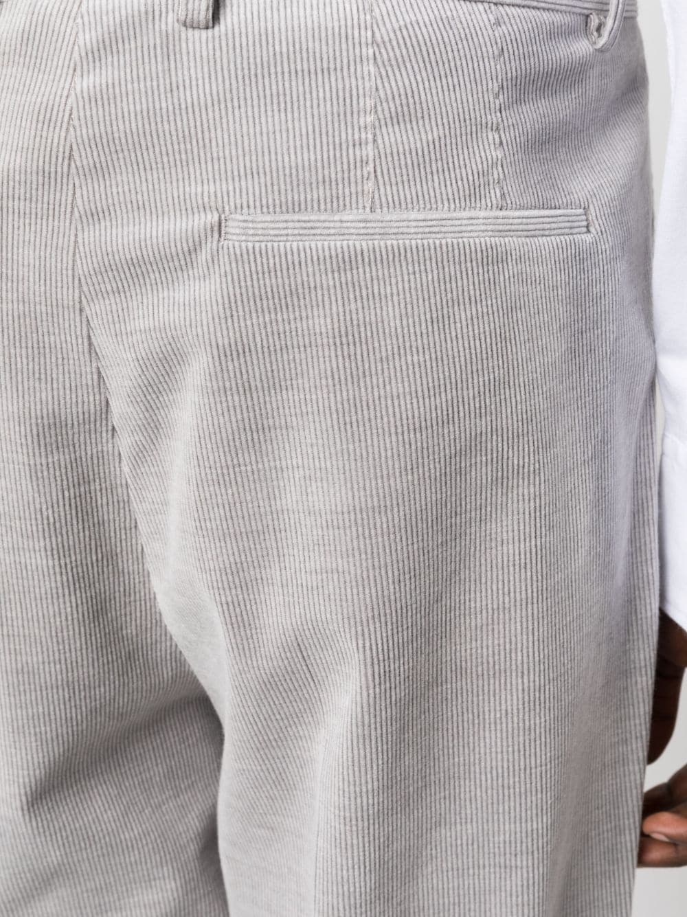 single-breasted corduroy suit - 6