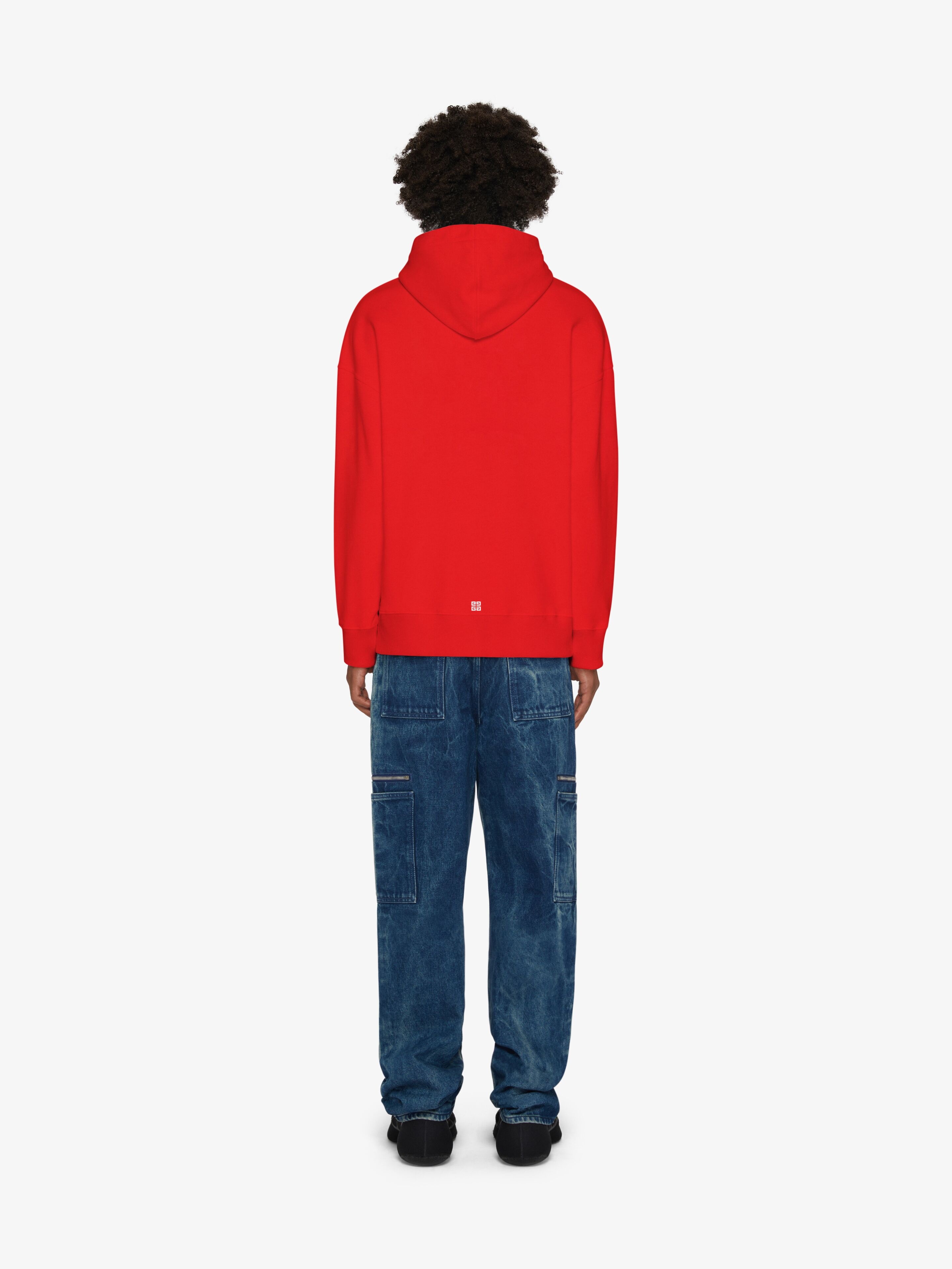 SLIM FIT HOODIE IN COTTON JERSEY - 4