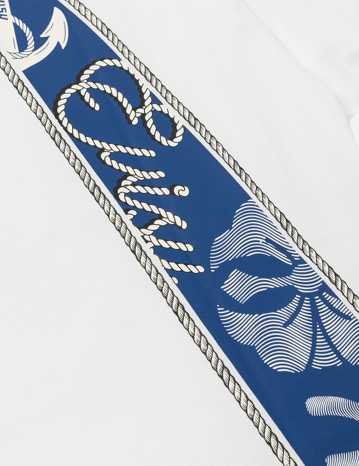 Twisted Rope and Daicock Anchor Print Relax Fit T-shirt - 6