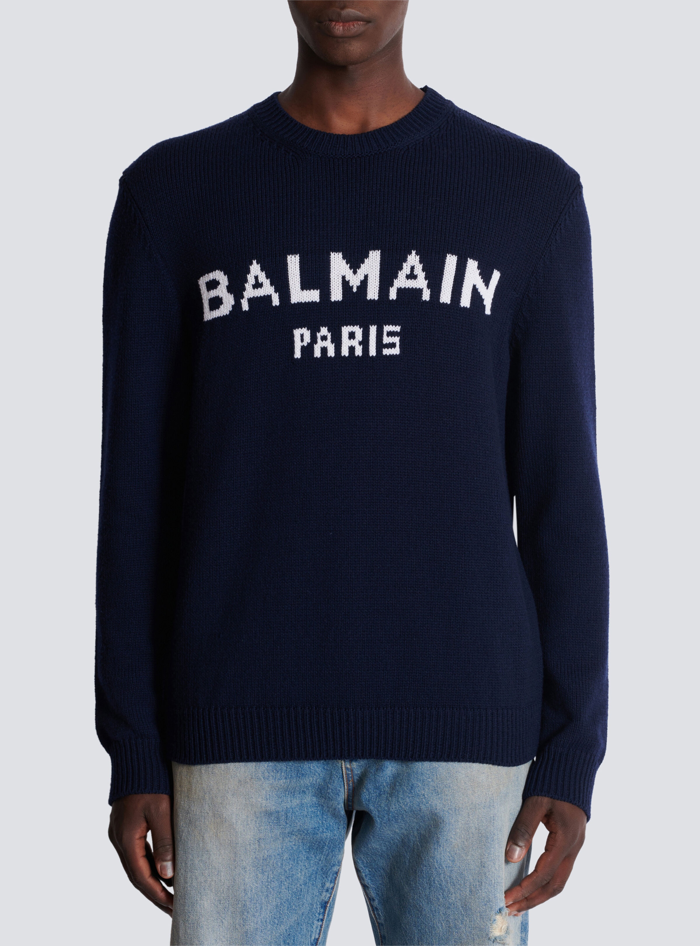 Wool Balmain Paris jumper - 5