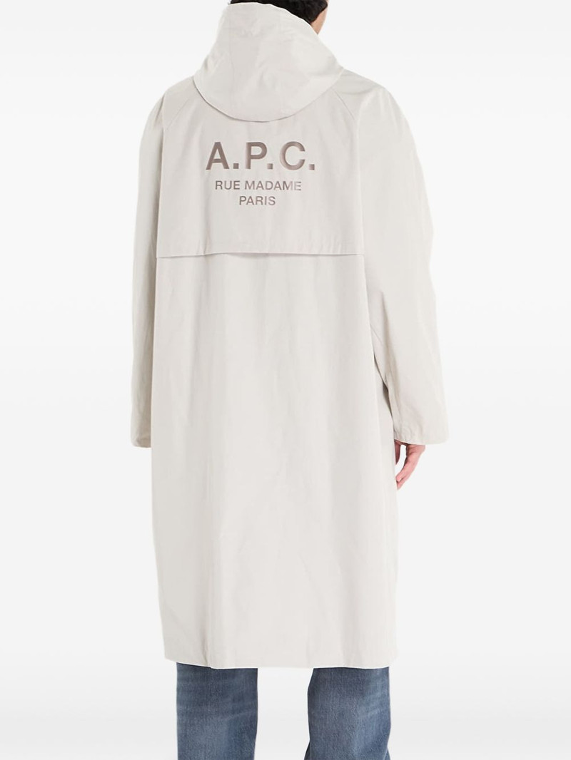 A.P.C. Kim single-breasted hooded parka outlook