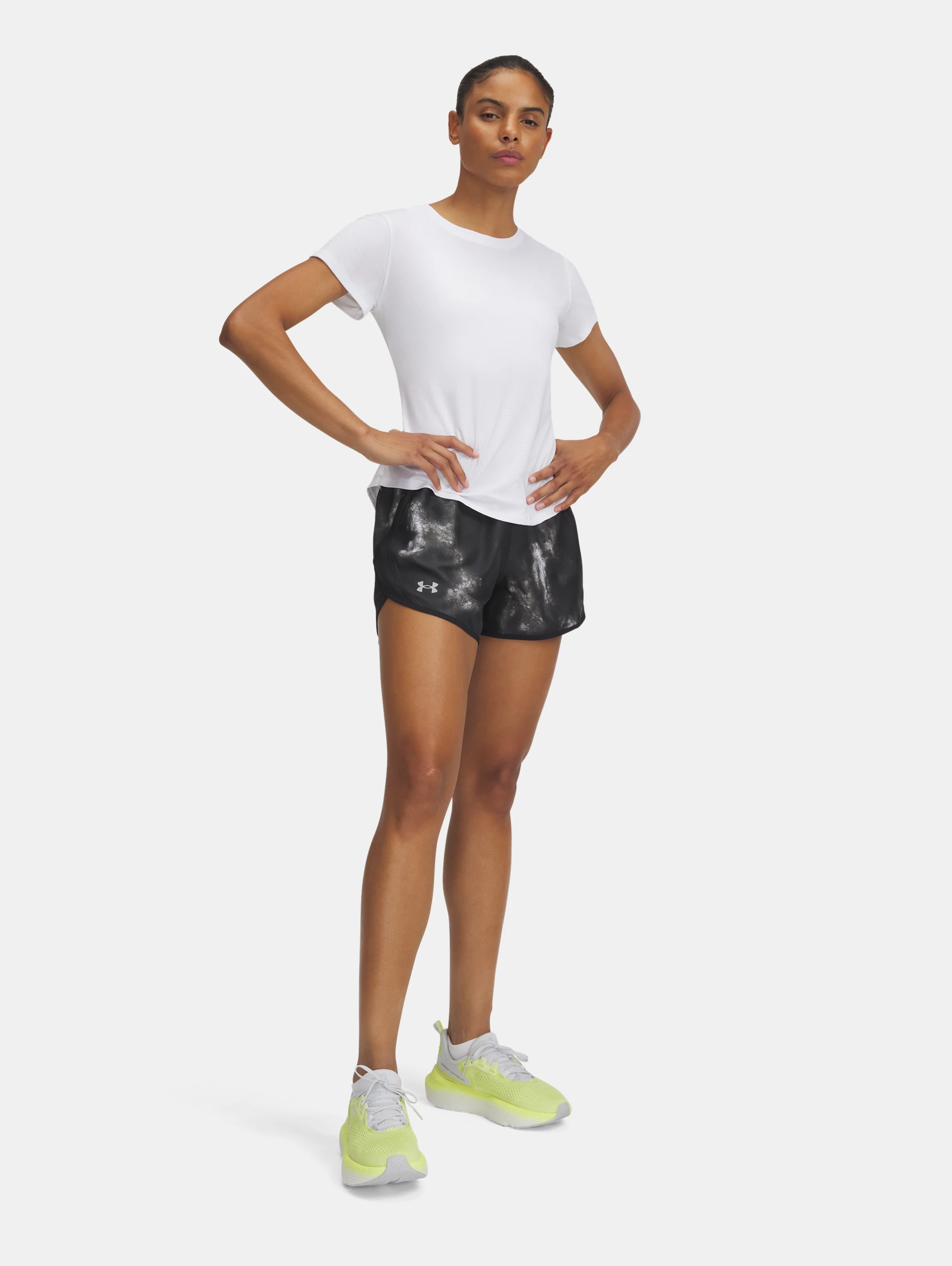 Women's UA Fly-By Printed 3" Shorts - 3