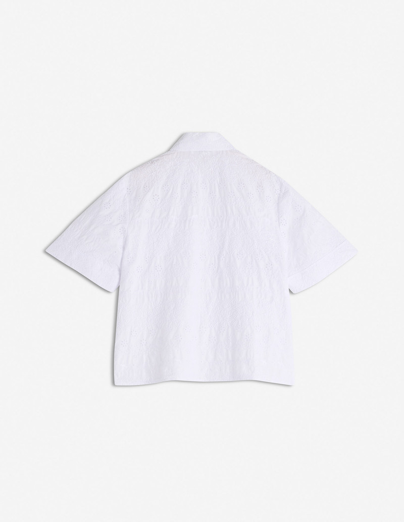 BRODERIE ANGLAISE BOXY SHORT SLEEVE SHIRT 6