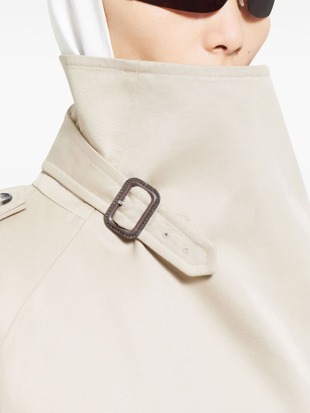 oblique trench coat - 4