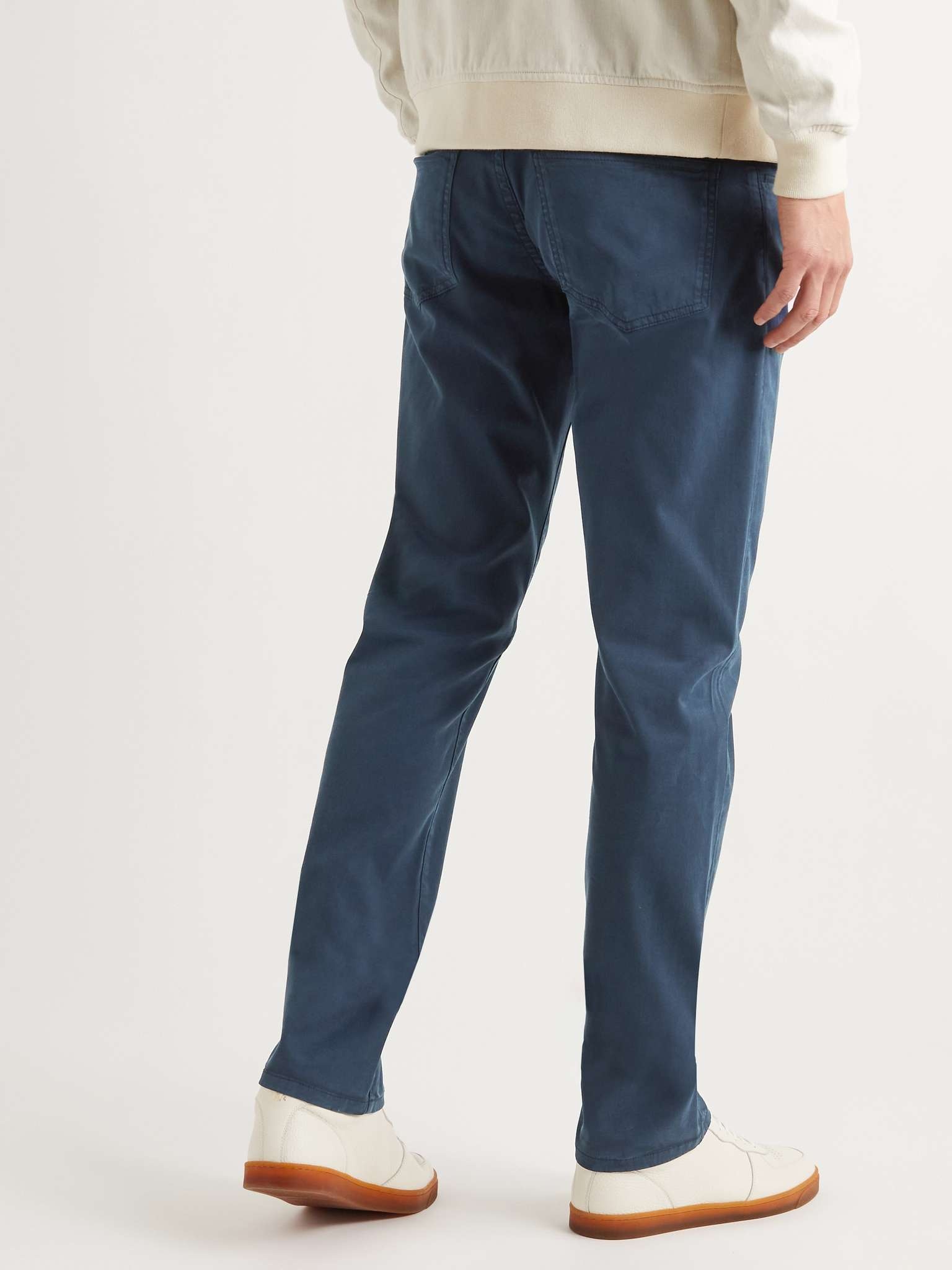 Stretch Lyocell and Cotton-Blend Trousers - 4