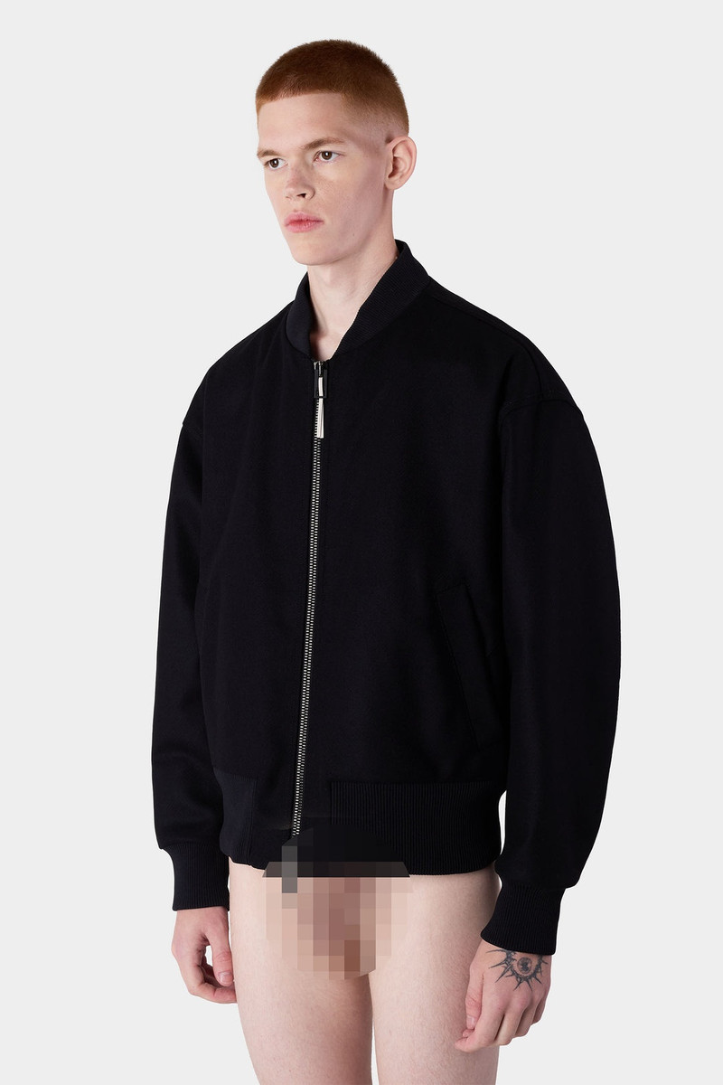 VARSITY BOMBER / black 3