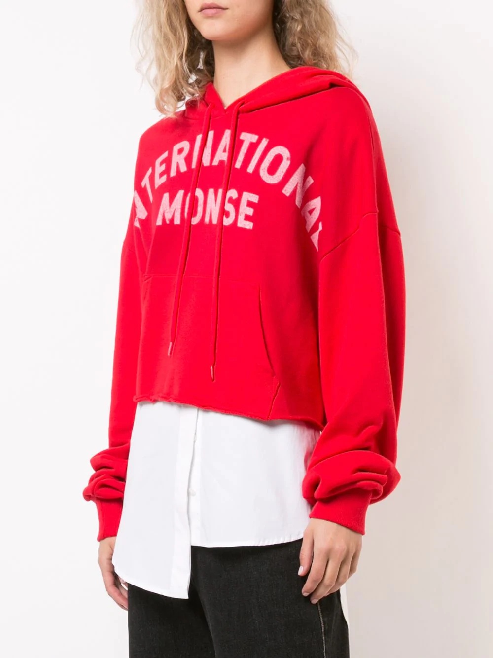 cropped International hoodie - 3