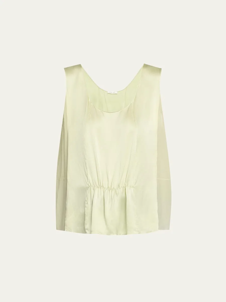 Dinara Boxy Silk Top - 1