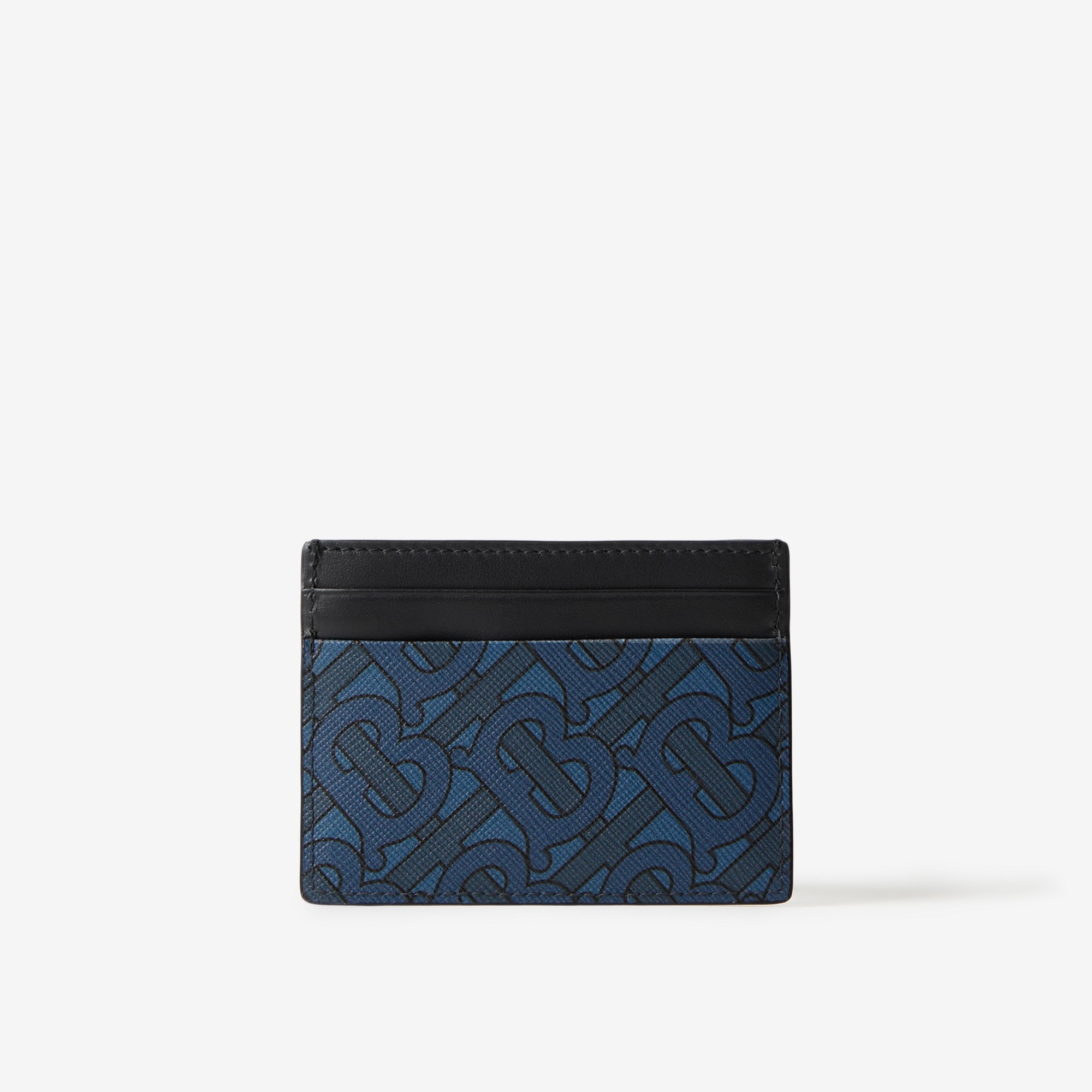 Monogram Print and Leather Card Case - 3