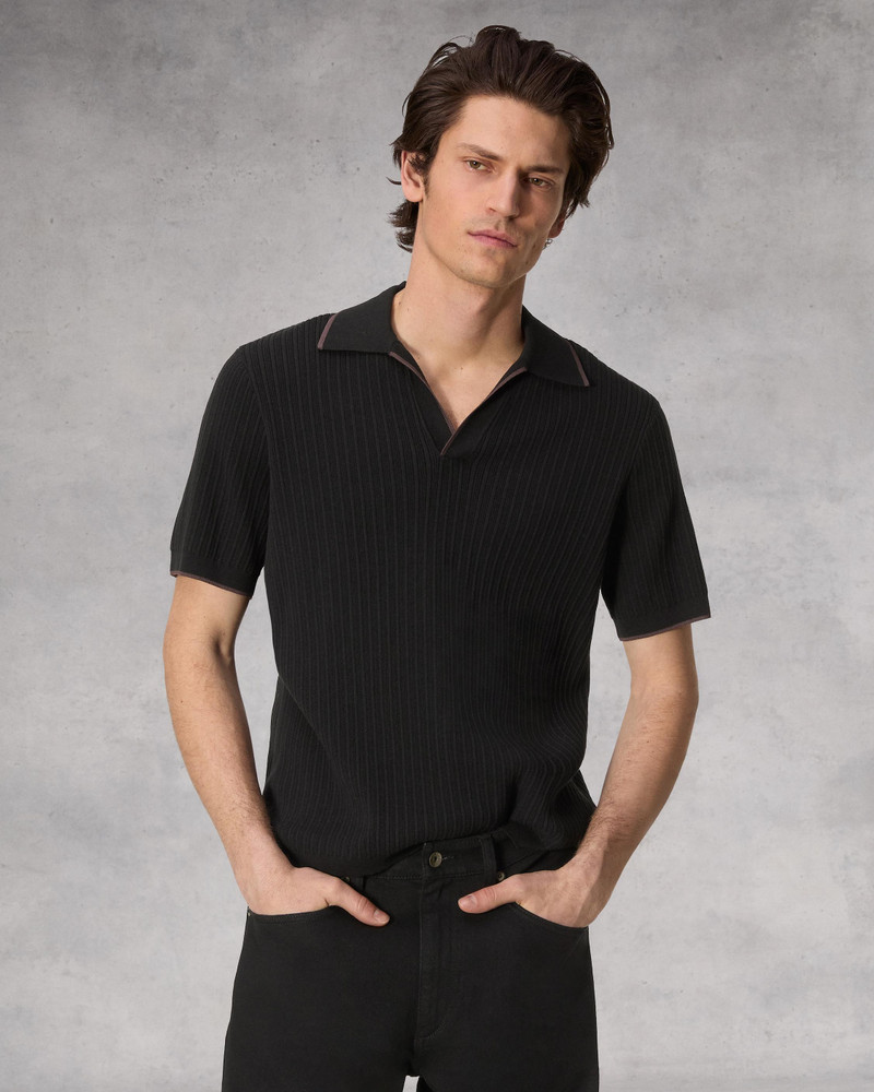 rag & bone Harbor Cotton Nylon Polo outlook