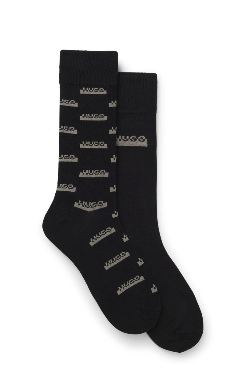 TWO-PACK OF SPLIT-LOGO SOCKS IN A REGULAR LENGTH 1