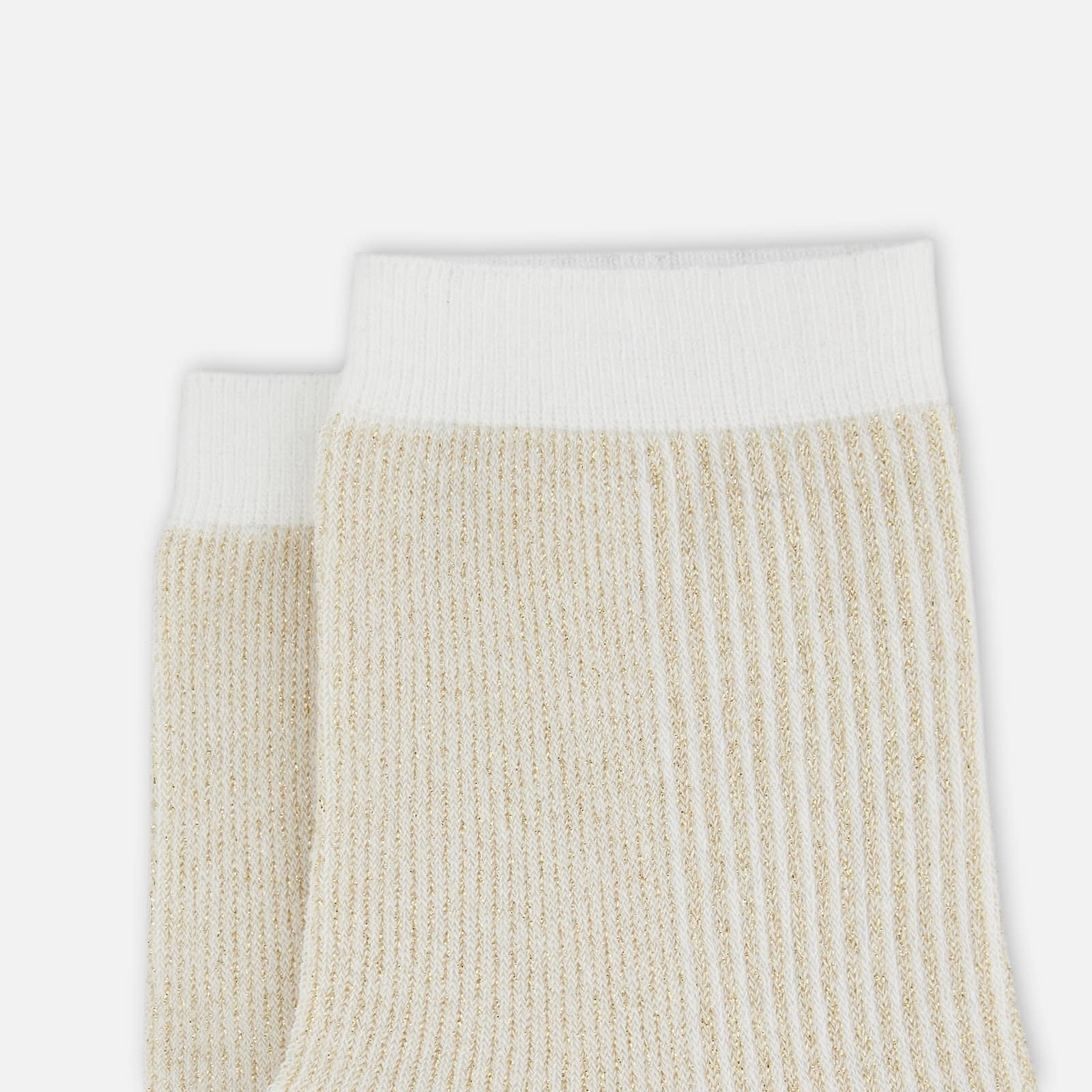 Pinstripe Socks Gold - 2
