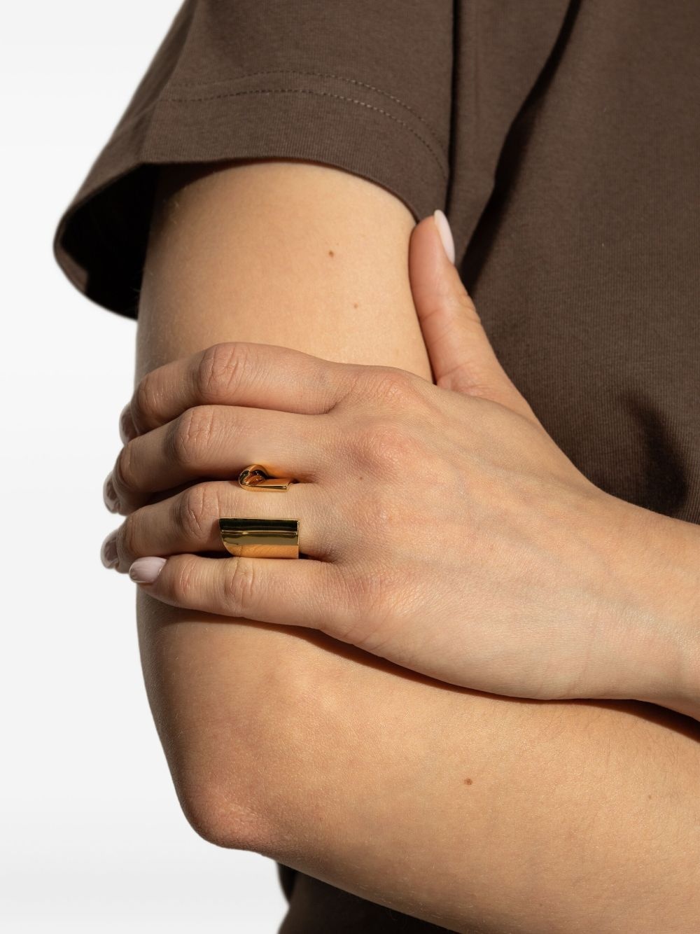 curved brass ring - 2