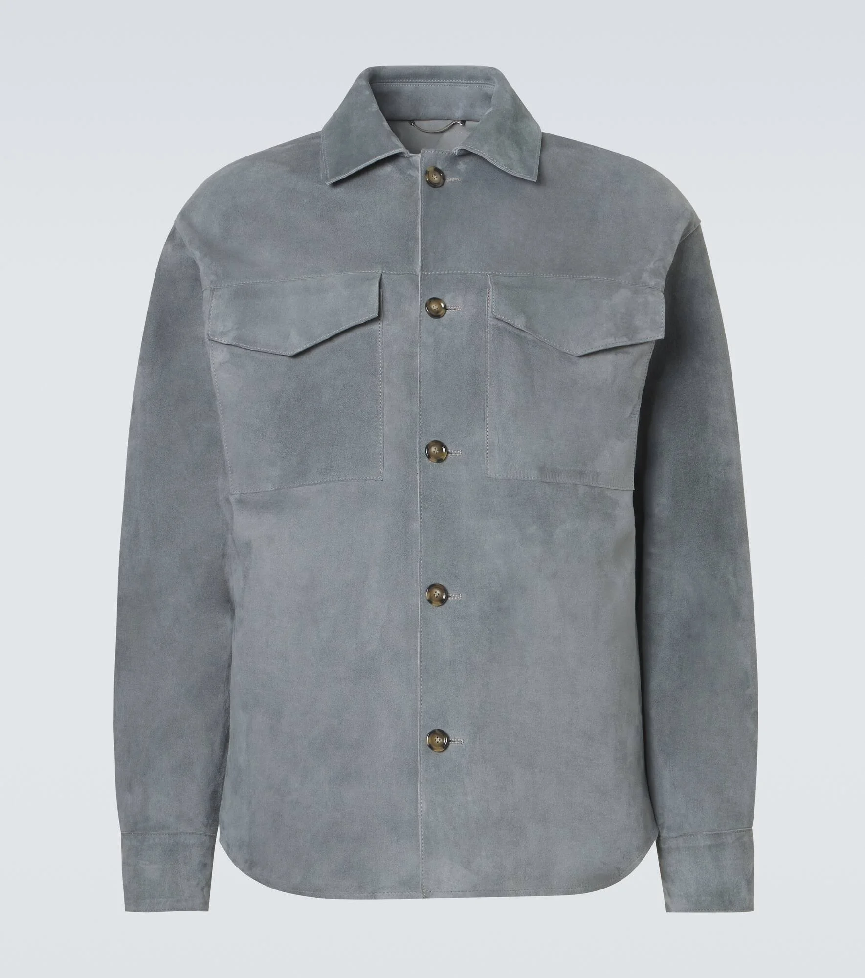 Suede overshirt - 1