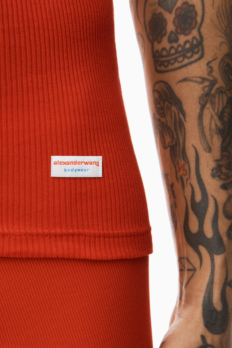 TANK IN RIBBED COTTON 5