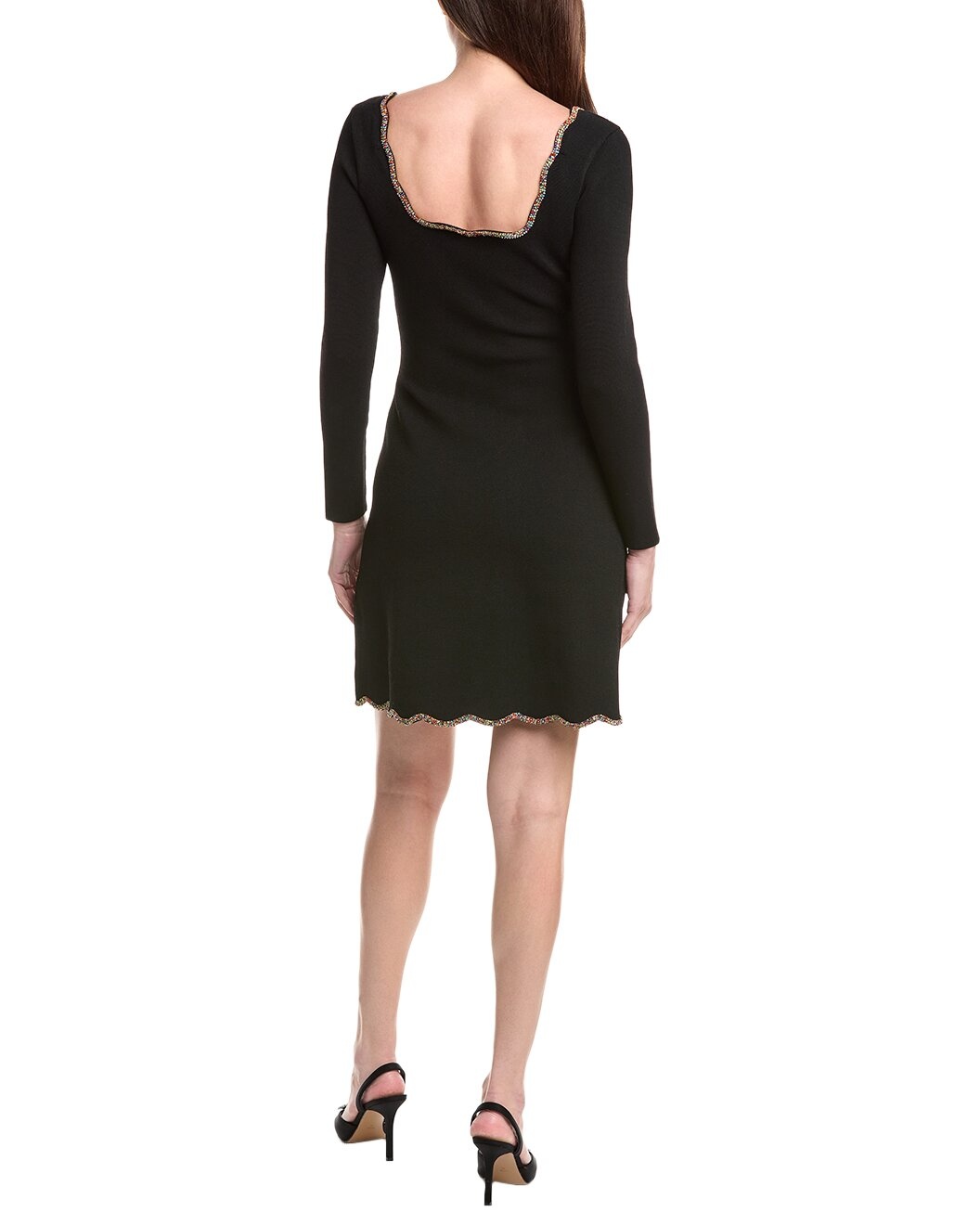Sandro Crystal Trim Mini Dress - 2