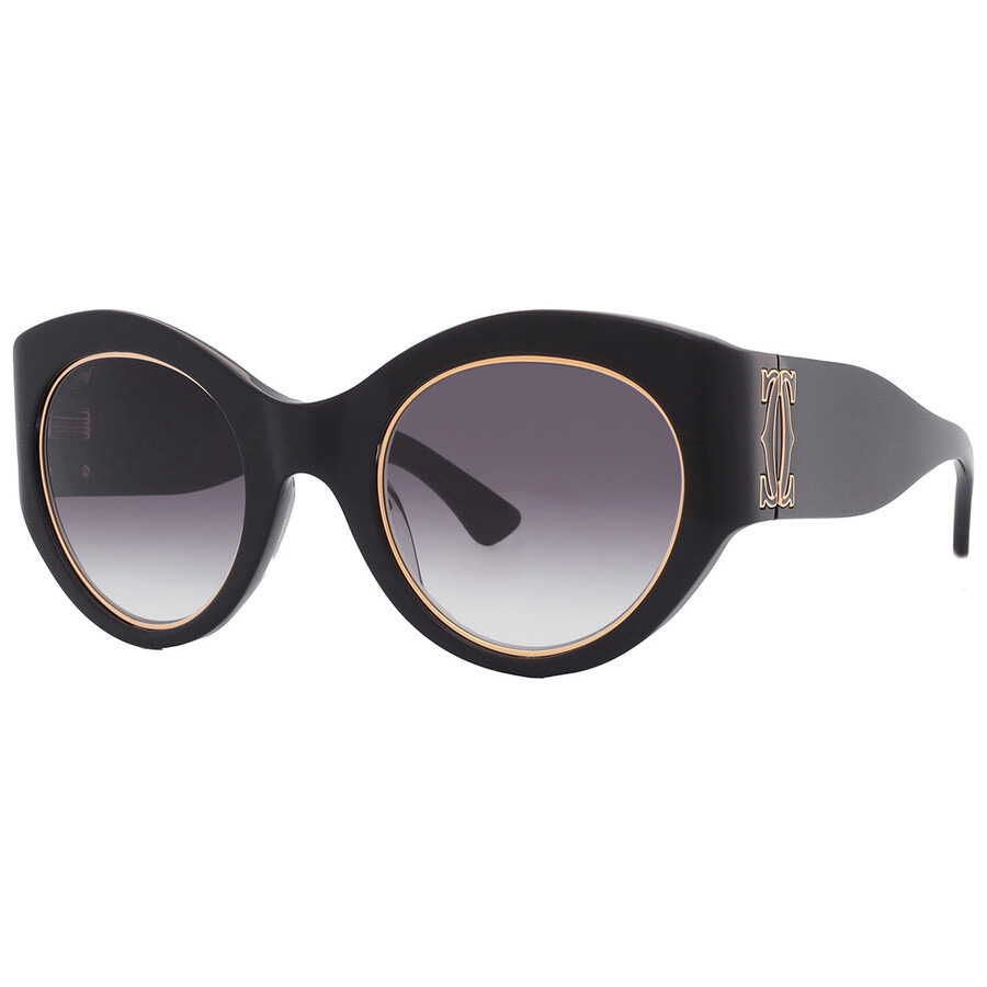 Cartier Grey Gradient Oval Ladies Sunglasses CT0305S 001 51 - 3