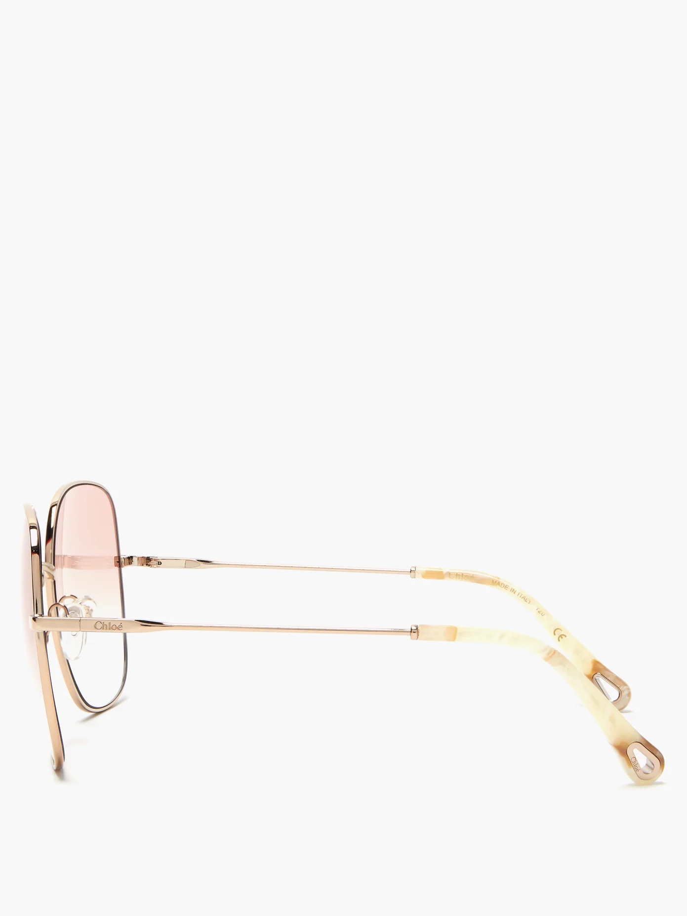 Gradated-lens metal sunglasses - 3