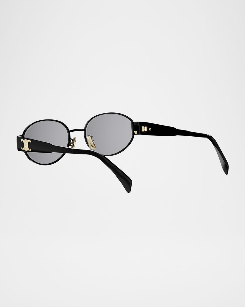 CELINE Triomphe Oval Metal Sunglasses outlook
