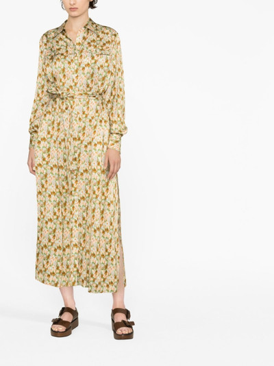 Golden Goose floral-print belted maxi dress outlook