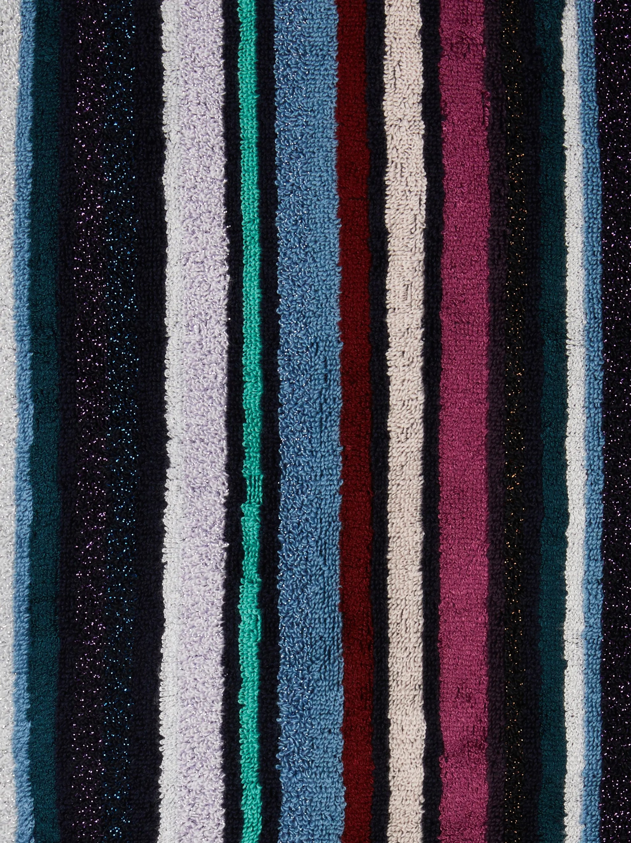 stripe-pattern cotton bathrobe - 3