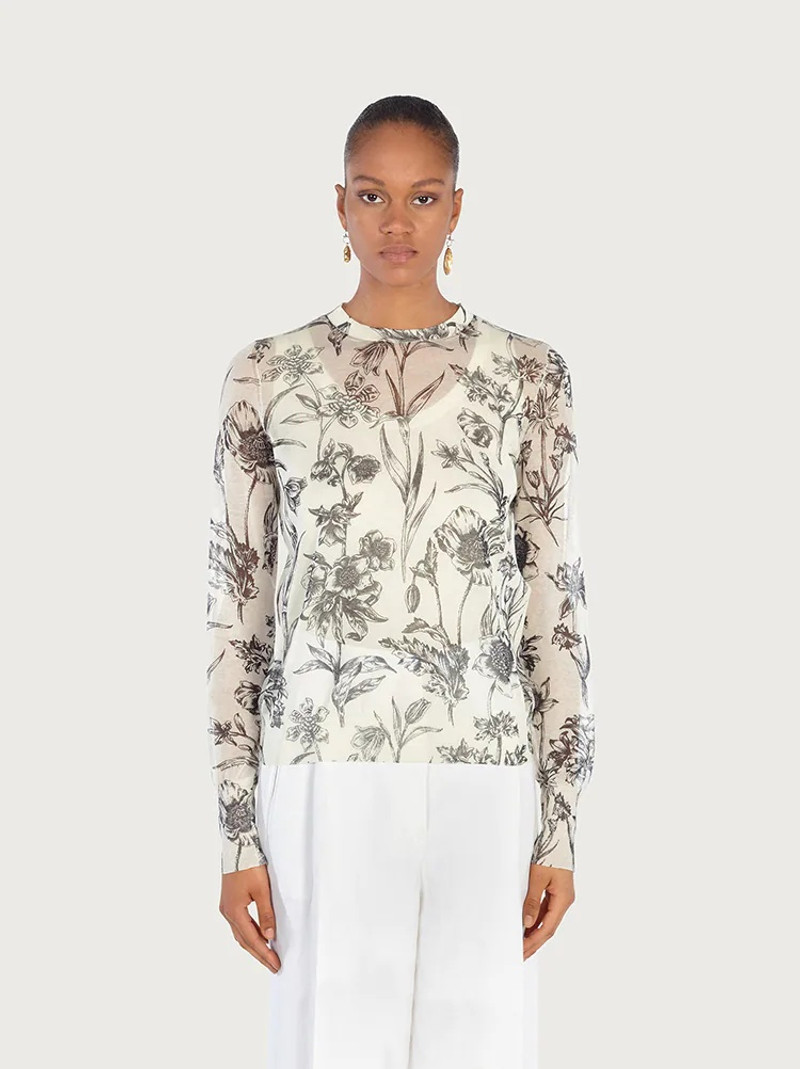 FERRAGAMO PRINTED SWEATER outlook