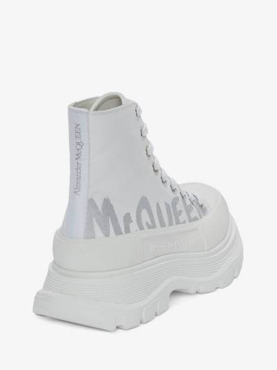 Alexander McQueen Tread Slick Boot in White/silver outlook