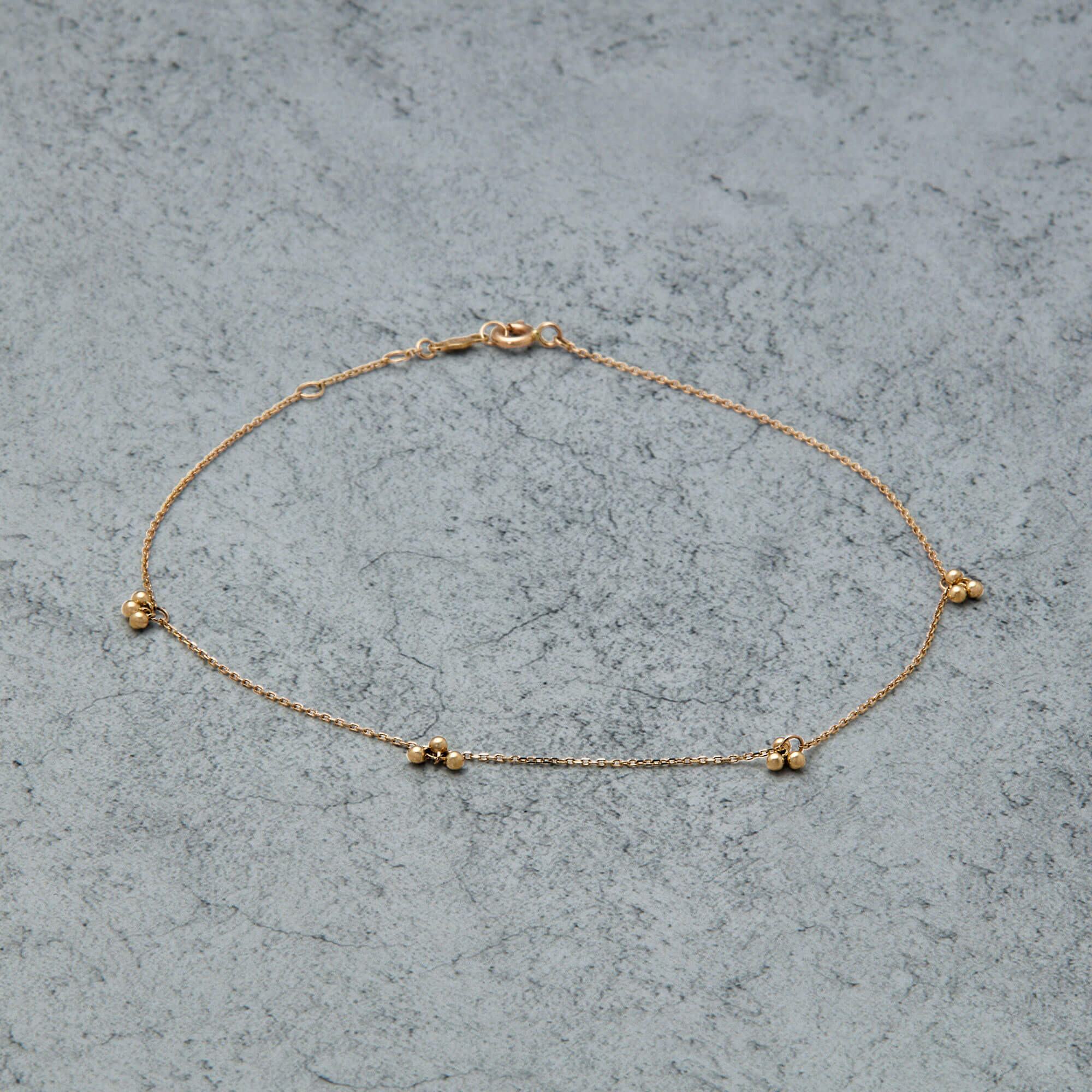 Gold Cluster Anklet - 4