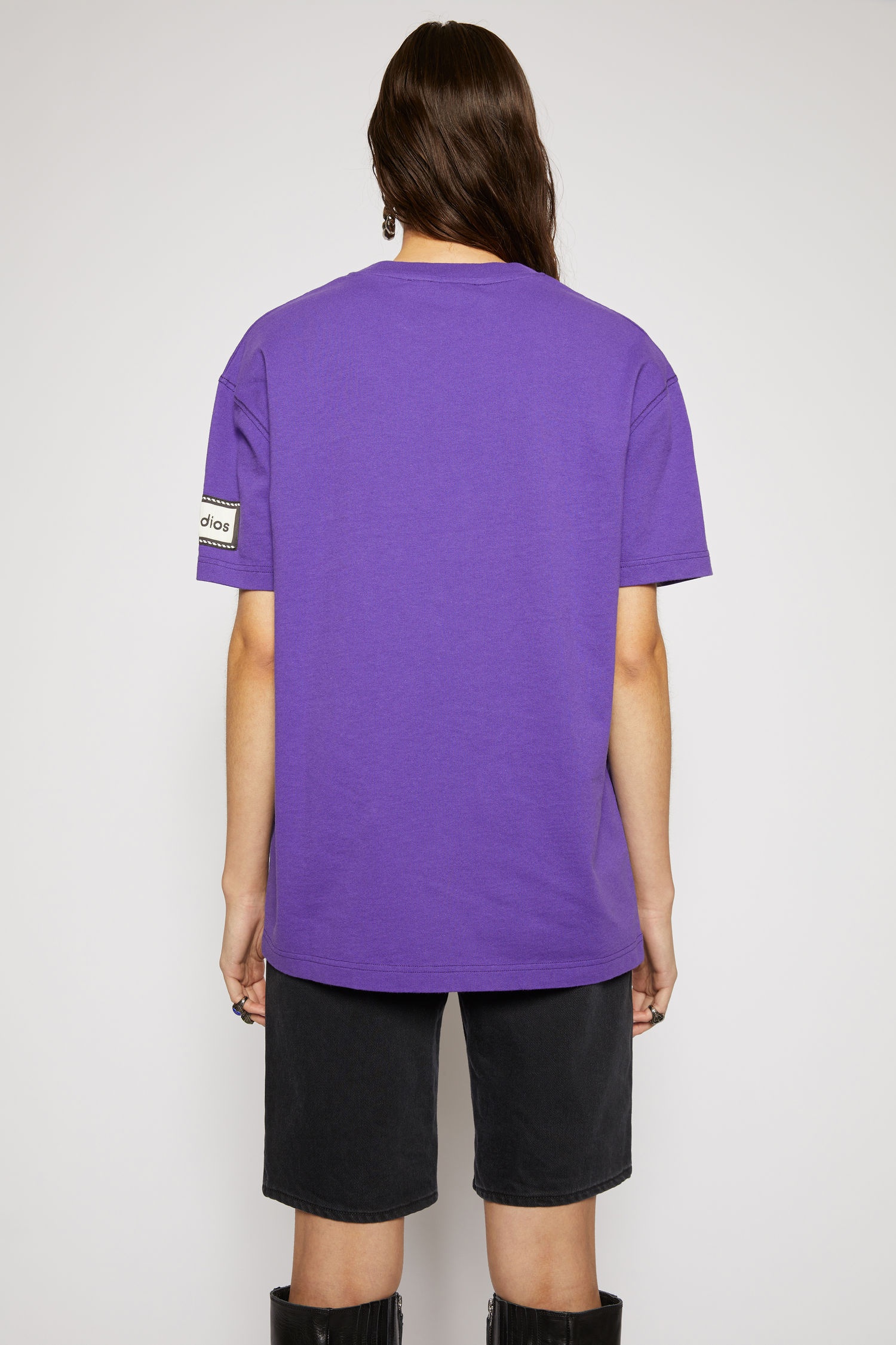 Logo-label t-shirt electric purple - 3