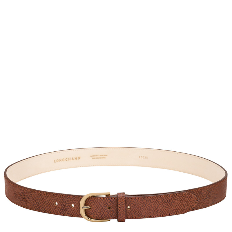 Le Pliage Original Ladies' belt Cognac - Leather 1
