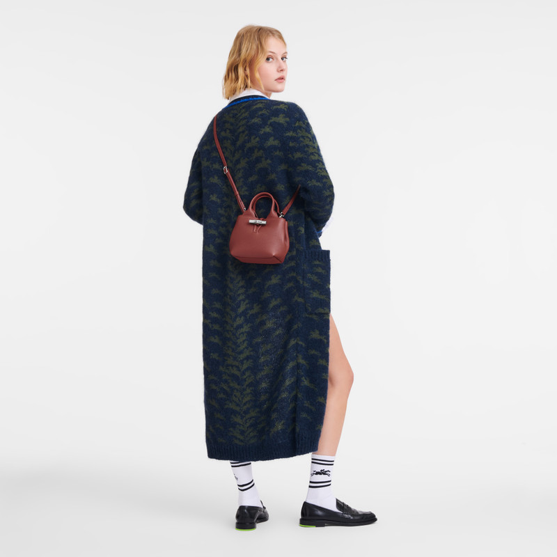 Longchamp Le Roseau S Handbag Chestnut - Leather outlook