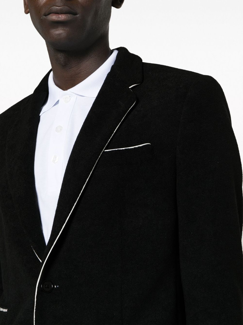single-breasted chenille suit 5