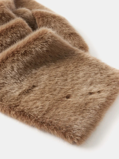 SAINT LAURENT Faux-fur scarf outlook