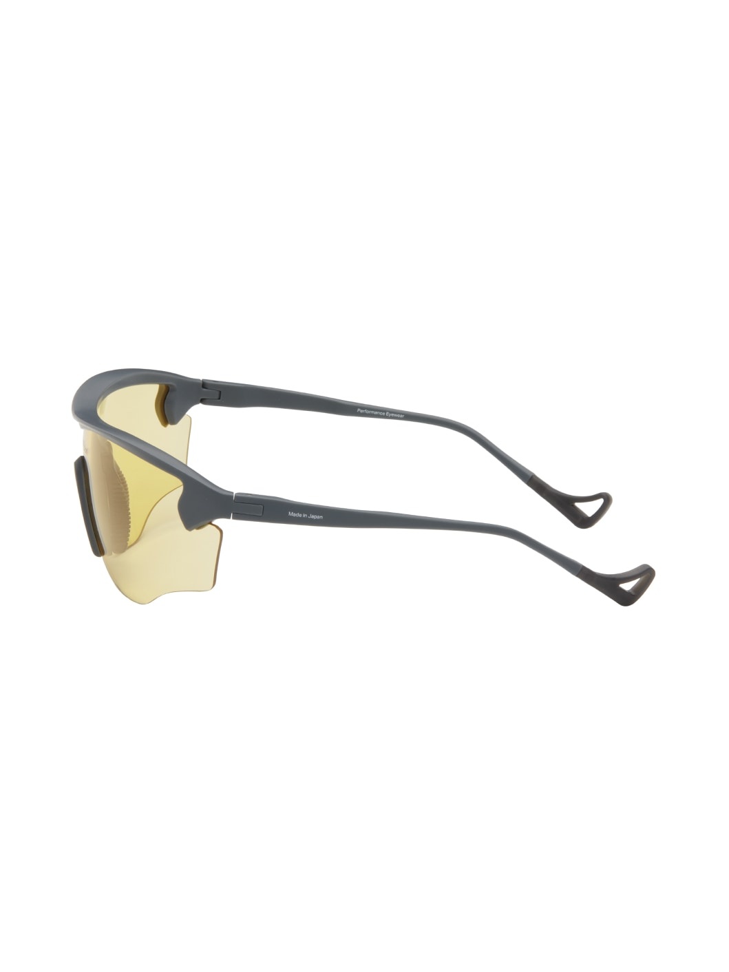 District Vision Gray & Yellow 'Junya' Racer Sunglasses | REVERSIBLE