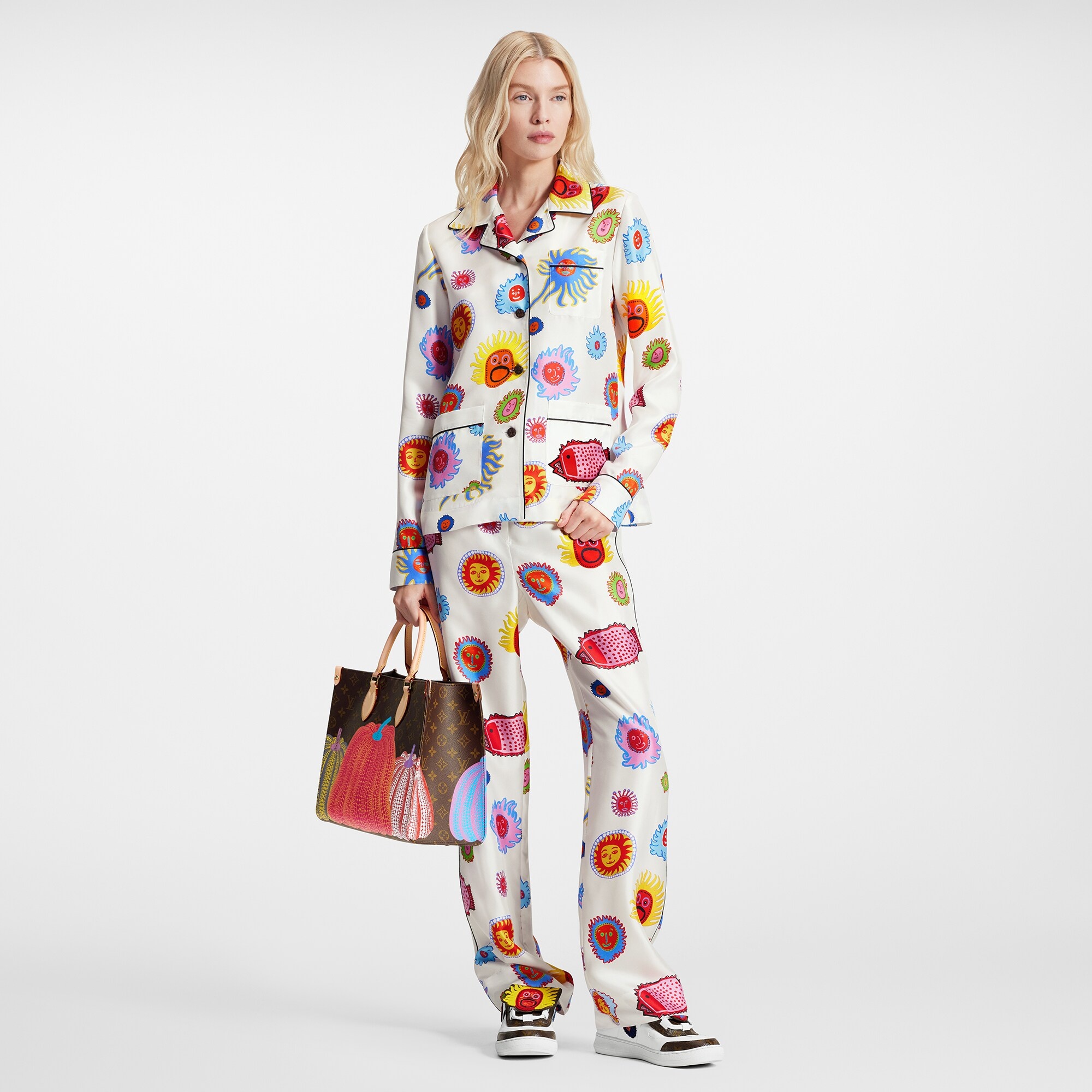 LV x YK Faces Pajama Pants - 2
