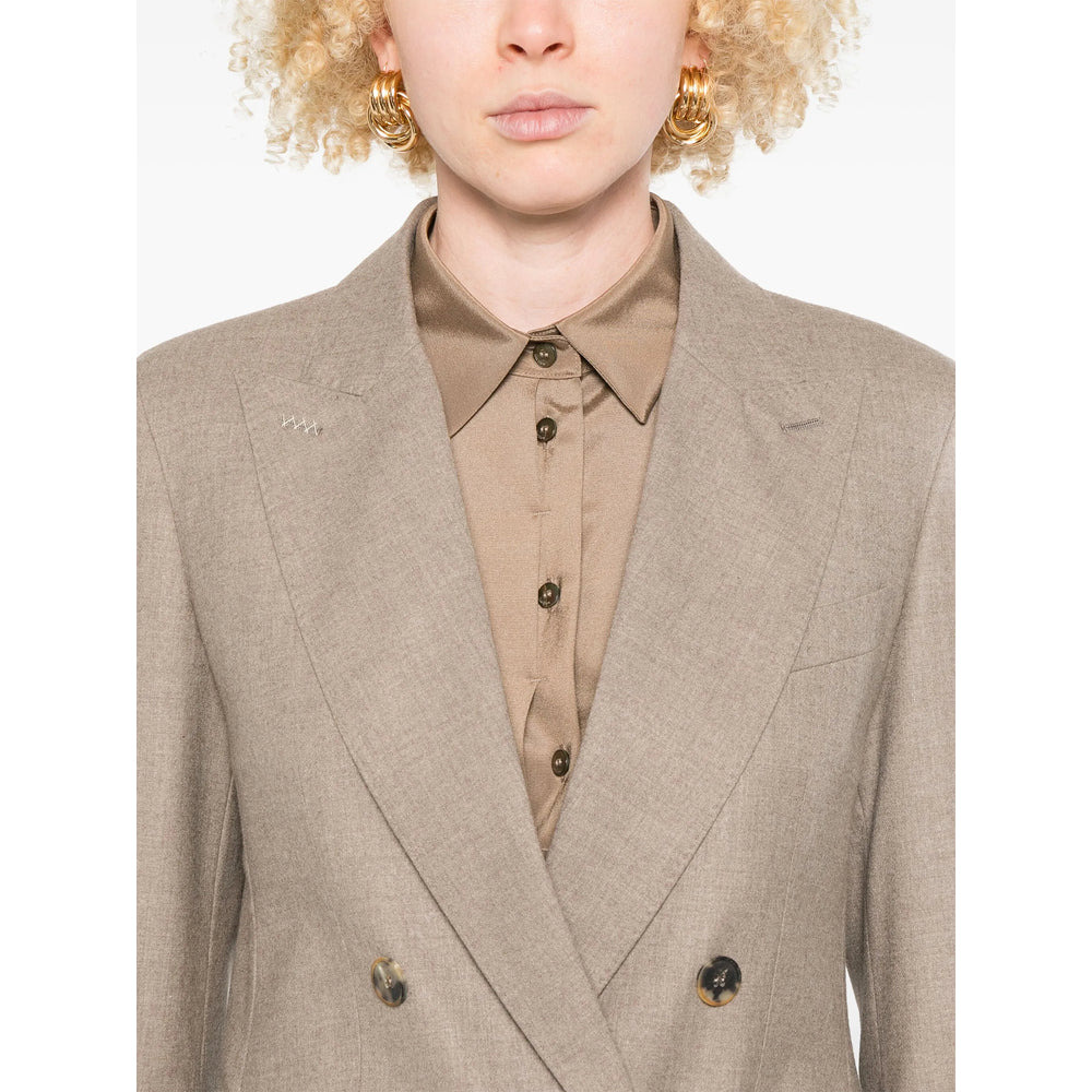 Max Mara Brown Jackets - Blazers Women - 4
