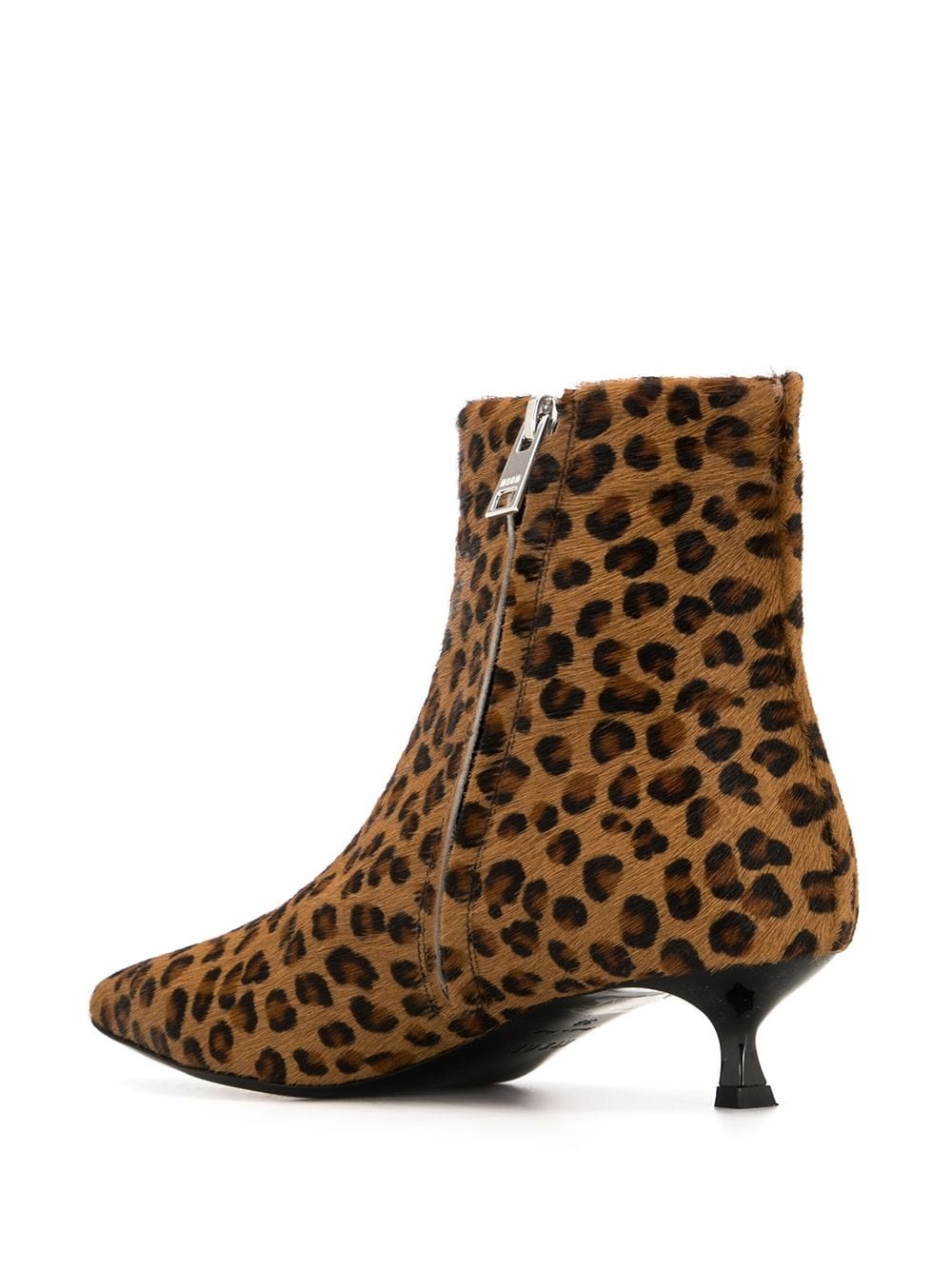 leopard print ankle boots - 3